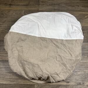 RH Restoration Hardware King Stonewashed Linen Cotton Fitted Sheet